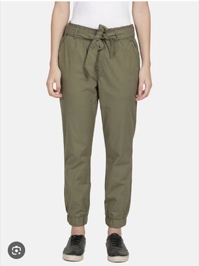Levi's Olive Tie-Waist Jogger Pants